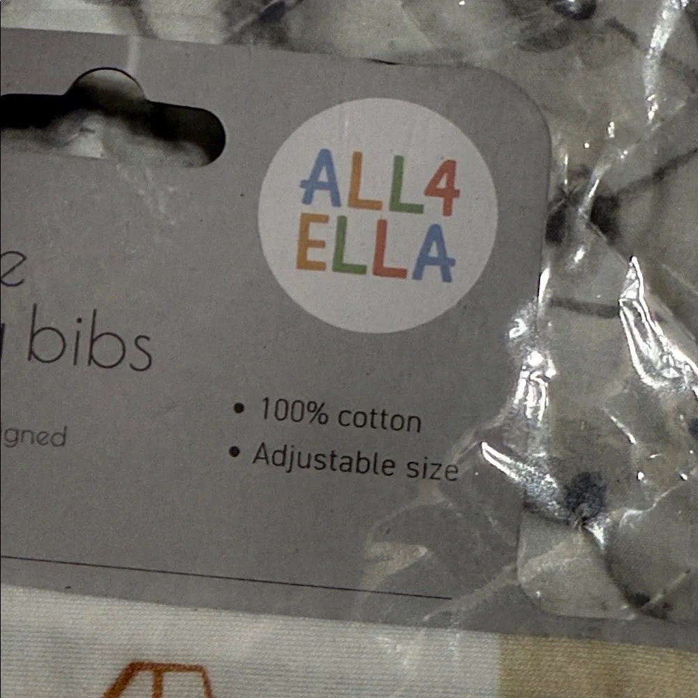Vehicle Print Bandana Bibs - Cream and Blue